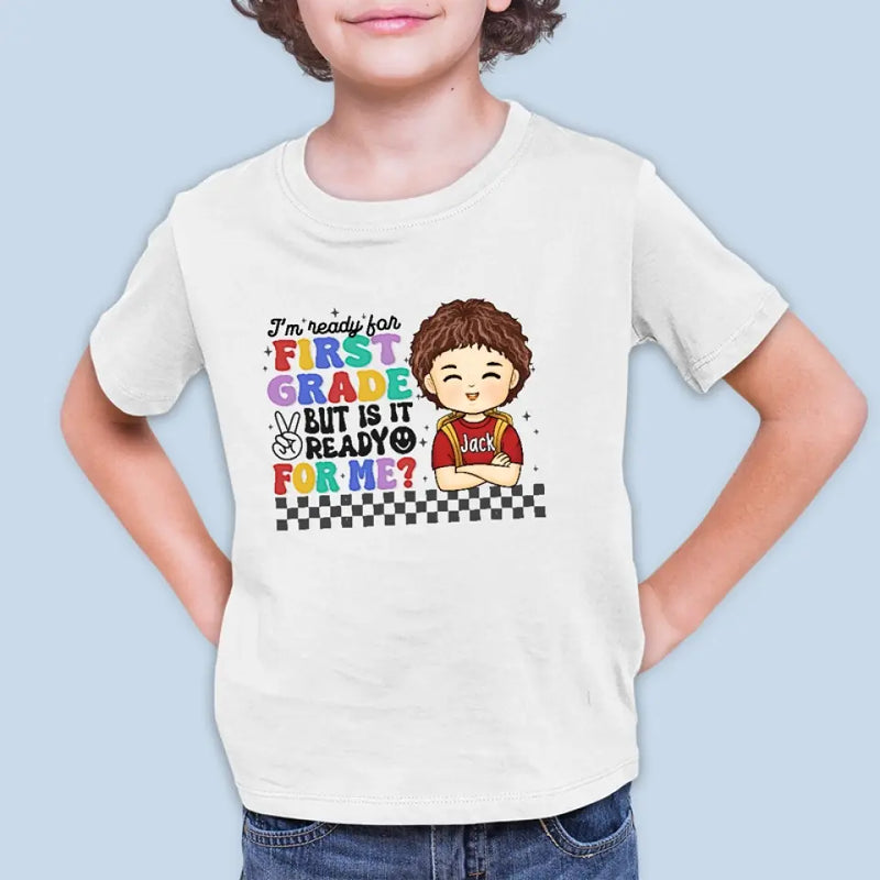 Custom Name First Grade Gifts for Kids - Personalized Apparel