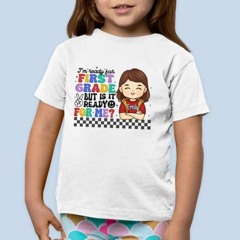 Custom Name First Grade Gifts for Kids - Personalized Apparel