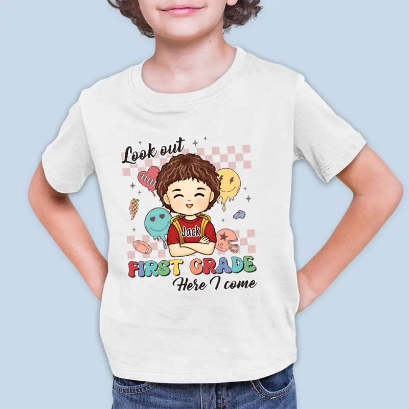 Custom Name First Grade Gifts for Girls - Personalized Apparel