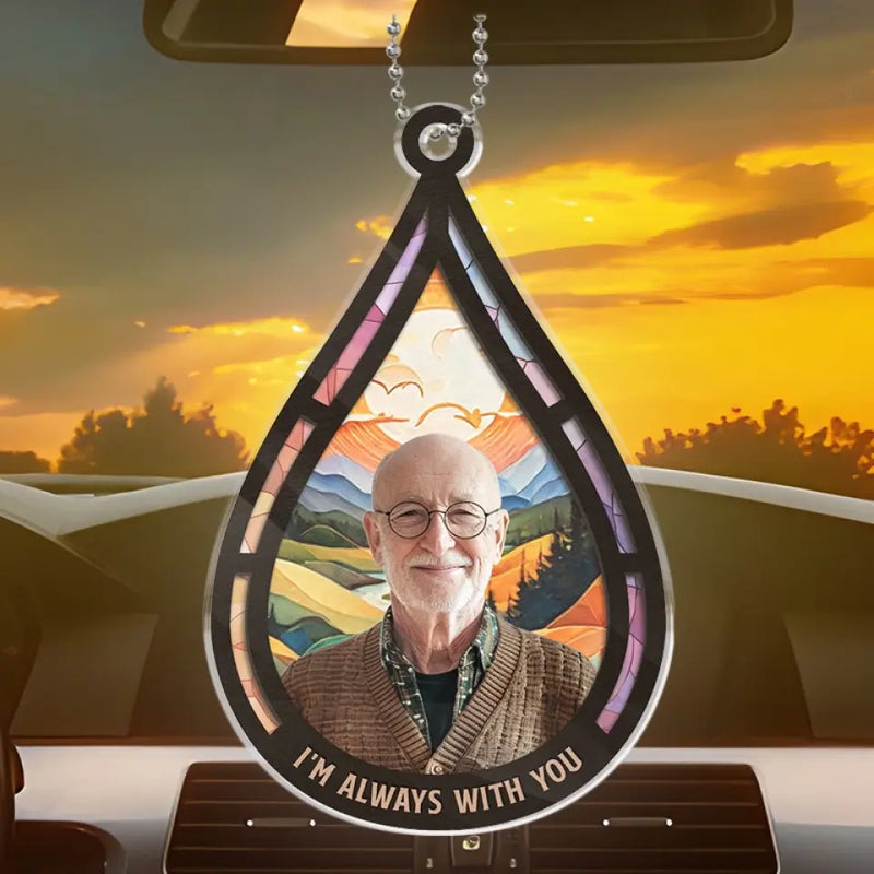Custom Photo Remembrance Gifts - Personalized Car Ornament