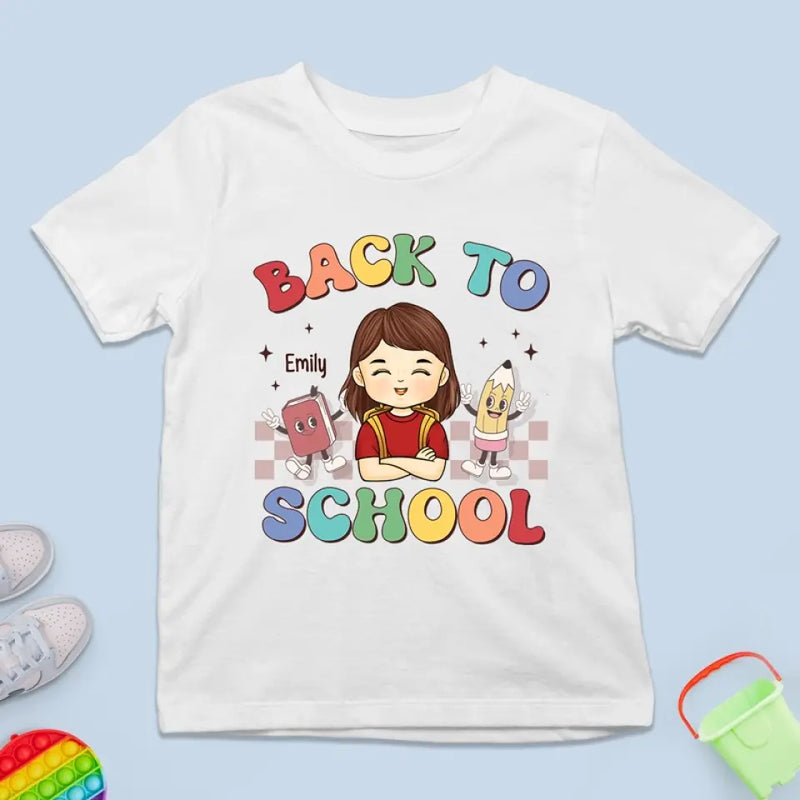 Custom Name Back to School Gifts for Kids - Personalized Apparel