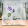 Bloom Where You Are Planted - Bestie Personalized Custom Square Shaped Acrylic Plaque - Wedding Gift, Bridesmaid Gift For Best Friends, BFF, Sisters