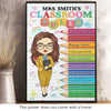 Keep Calm And Follow The Rules - Teacher Personalized Custom Vertical Poster - Gift For Teacher