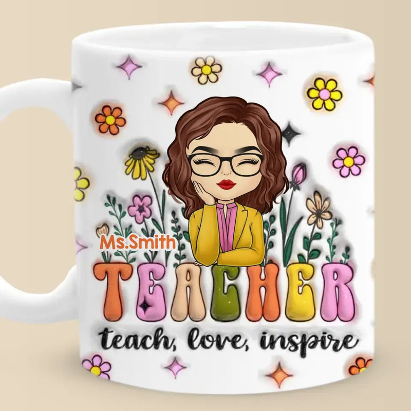 Custom Name Teacher Gifts for Women - Personalized Mugs