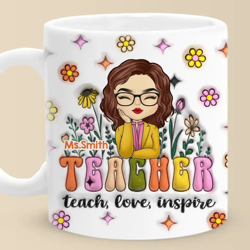 Custom Name Teacher Gifts for Women - Personalized Mugs