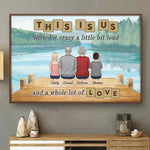 Custom Name Family Beach Decor - Personalized Poster