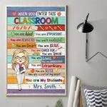 Custom Name Teacher Appreciation Classroom Decor - Personalized Poster