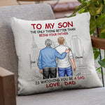 Custom Name Father Son Keepsake Gifts - Personalized Pillow