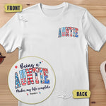 Custom Name Nana Gifts for Grandma - Personalized Apparel Back And Front Printed