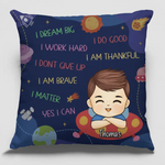 Custom Name Space Astronaut Gifts for Kids - Personalized Pillow