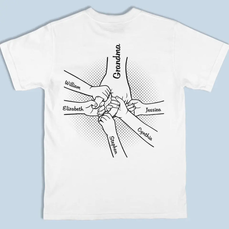 Custom Name Grandma Gifts for Women - Personalized Apparel Back And Front Printed