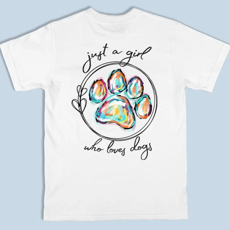 Custom Name Dog Lover Gifts - Personalized Apparel Back And Front Printed