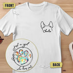 Custom Name Dog Lover Gifts - Personalized Apparel Back And Front Printed