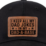 Funny Dad Joke Hat for Dads - Leather Patch Hat