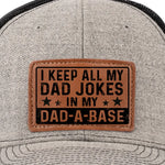 Funny Dad Joke Hat for Dads - Leather Patch Hat