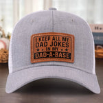 Funny Dad Joke Hat for Dads - Leather Patch Hat