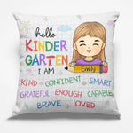 Custom Name Kindergarten Affirmation Gifts for Kids - Personalized Pillow