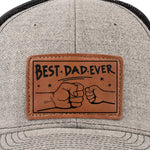 Best Dad Ever Father's Day Gift for Dads - Leather Patch Hat