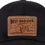 Best Dad Ever Father's Day Gift for Dads - Leather Patch Hat