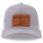 Best Dad Ever Father's Day Gift for Dads - Leather Patch Hat