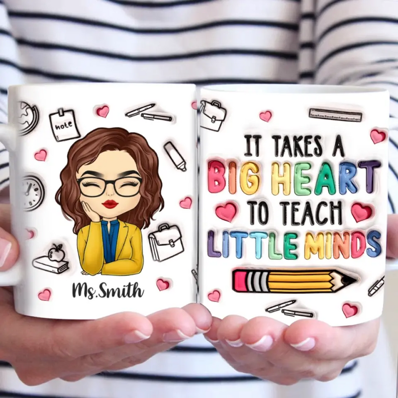 Custom Name Teacher Gifts - Personalized Mugs