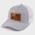 Husband Daddy Protector Hero Gifts for Men - Leather Patch Hat
