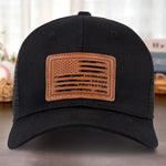Husband Daddy Protector Hero Gifts for Men - Leather Patch Hat