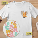 Custom Name Cat Mom Gifts - Personalized Apparel Back And Front Printed