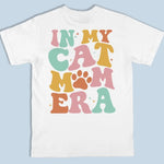 Custom Name Cat Mom Gifts - Personalized Apparel Back And Front Printed