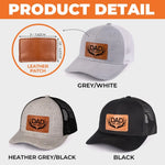Custom Dad Title and Year Gifts - Personalized Leather Patch Hat