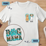 Custom Name Dog Mom Gifts for Women - Personalized Apparel Back And Front Printed