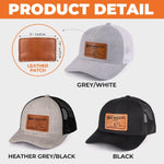 Best Dad Ever Father's Day Gift for Dads - Leather Patch Hat