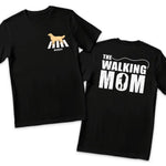 The Walking Mom Dog Lover Gift - Apparel Back And Front Printed