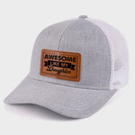 Awesome Like My Daughter Parent Gift - Leather Patch Hat