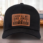 Funny Dad Joke Hat for Dads - Leather Patch Hat