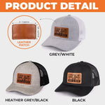 Funny Dad Joke Hat for Dads - Leather Patch Hat