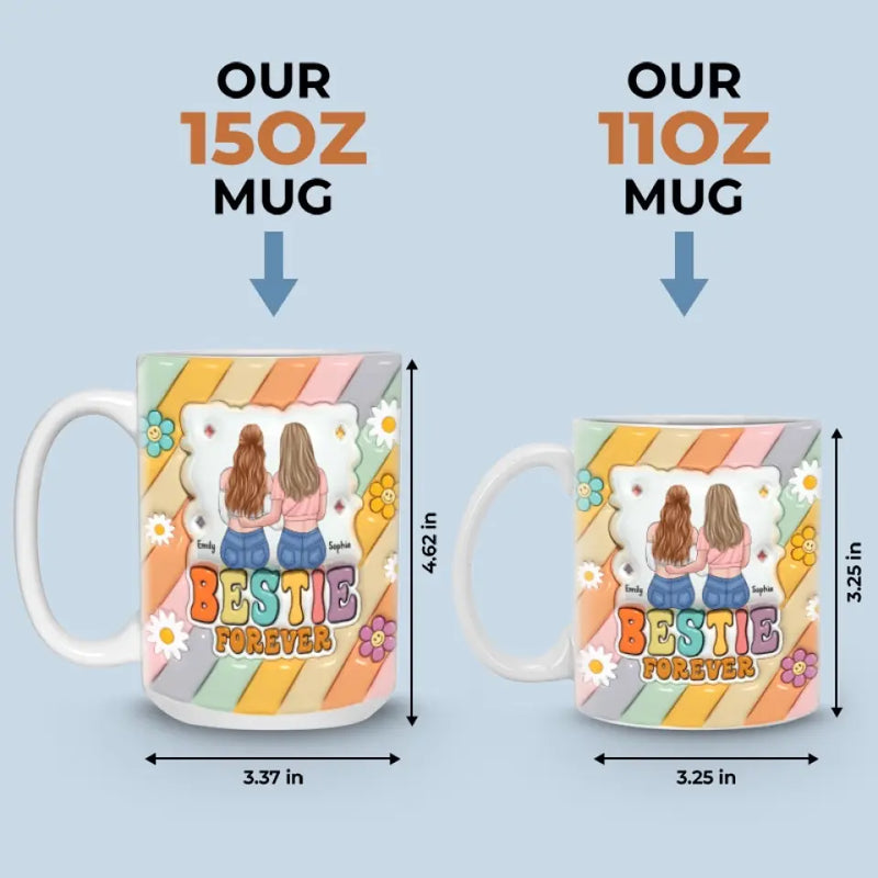 Custom Name Best Friend Gifts for Women - Personalized Mugs