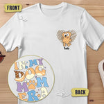 Custom Name Dog Mom Gifts for Women - Personalized Apparel Back And Front Printed