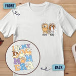 Custom Name Dog Mom Gifts for Women - Personalized Apparel Back And Front Printed