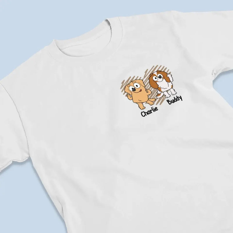Custom Name Dog Mom Gifts for Women - Personalized Apparel Back And Front Printed