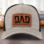 Dad The Man The Myth The Legend Gifts for Fathers - Leather Patch Hat
