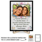 Custom Photo Best Friend Gifts - Personalized Wooden Plaque