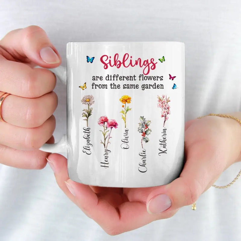 Custom Name Sibling Family Gifts - Personalized Mugs
