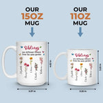 Custom Name Sibling Family Gifts - Personalized Mugs