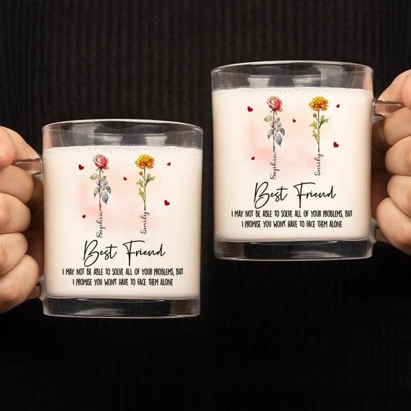 Custom Name Best Friend Gifts - Personalized Glass Mug