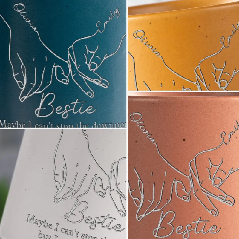 Bestie Friendship Gifts for Rainy Days - Pottery Mug
