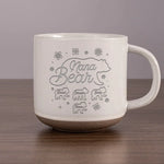 Custom Name Mama Bear Family Gifts for Mom - Personalized Pottery Mug