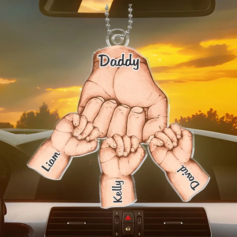 Custom Name Dad Gifts - Personalized Car Ornament