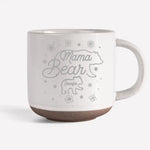Custom Name Mama Bear Family Gifts for Mom - Personalized Pottery Mug