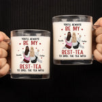 Custom Name Bestie Tea Gifts for Women - Personalized Glass Mug